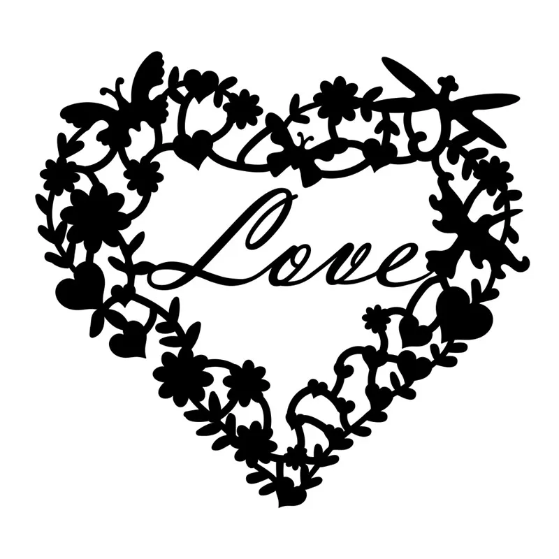 GJCrafts новые штампы Love Heart Скрапбукинг металлическая резка для 2019 новый альбом