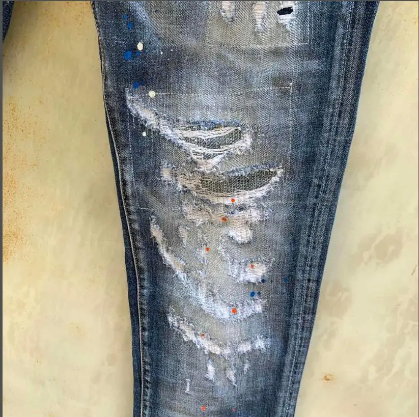 2021 New classic,Authentic DSQUARED2,Retro,Italian brand ,Women/Men Jeans,locomotive,Jogging jeans,DSQ9129