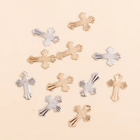 100pcs 139mm metal iron sheet cross pendant charms diy handmade accessories for women jewelry making earrings necklaces