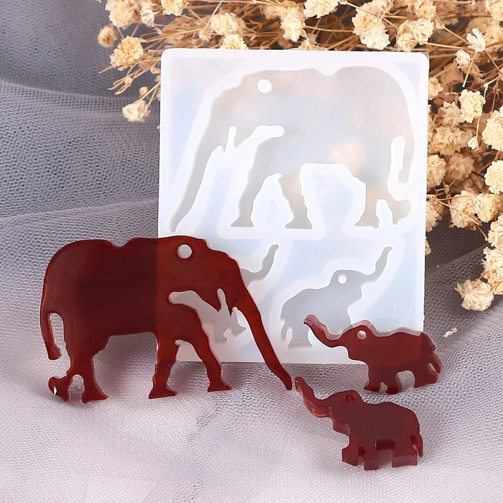 3 шт слон цыпленок животное силиконовые брелки формы брелок кулон глина DIY