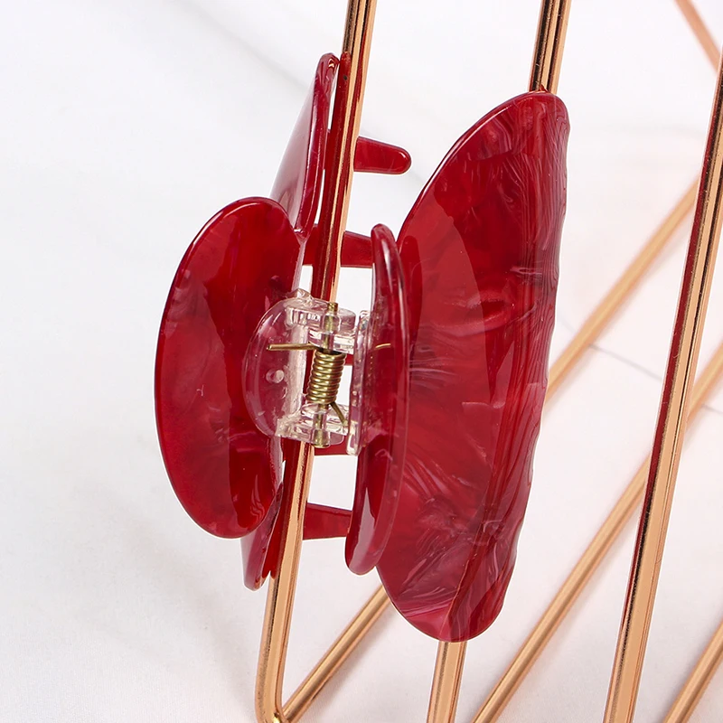 

2021 Korean Acrylic Women Hair Claws Hair Crab Clamps Simple Fashion Female Hair Clips Retro Make up Hairdress Hair Styling Tool