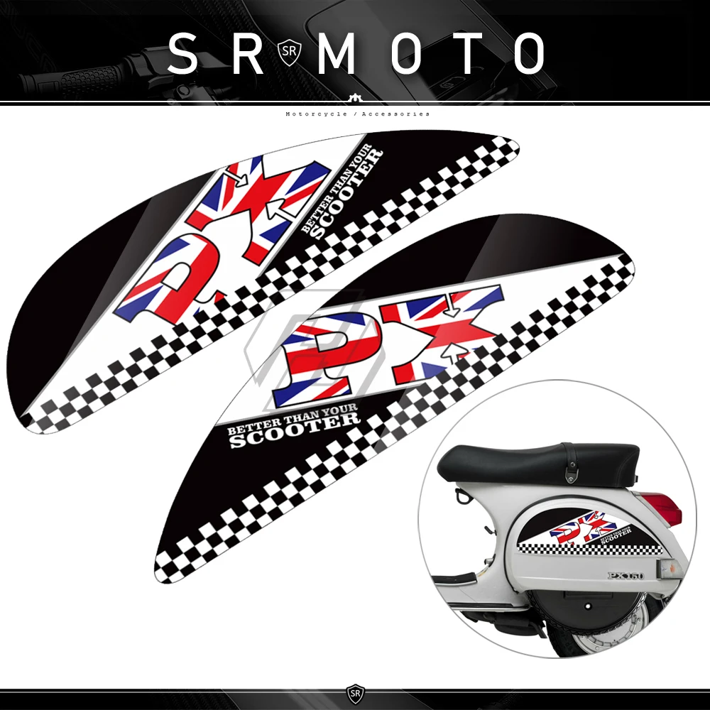 

Motorcycle Side Panel Stickers Case for Vespa PX T5 Scooter-5