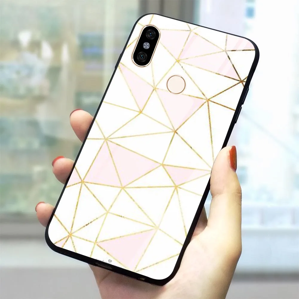 Чехол для телефона с желтым золотом и блестками Xiaomi Redmi 4X чехол 6A Note 5 6 7 Pro Mi 8 Lite 9 F1