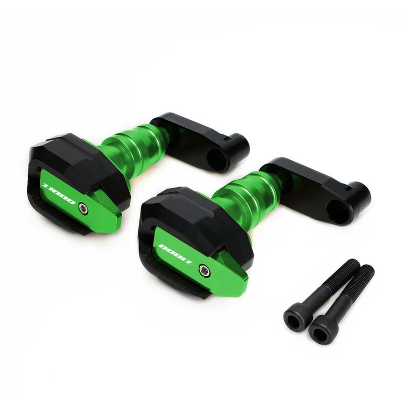 green Мото рамка Слайдеры для Kawasaki Z1000 Z 1000 17 18 защита двигателя защита аксессуары для мотоциклов - Цвет: green