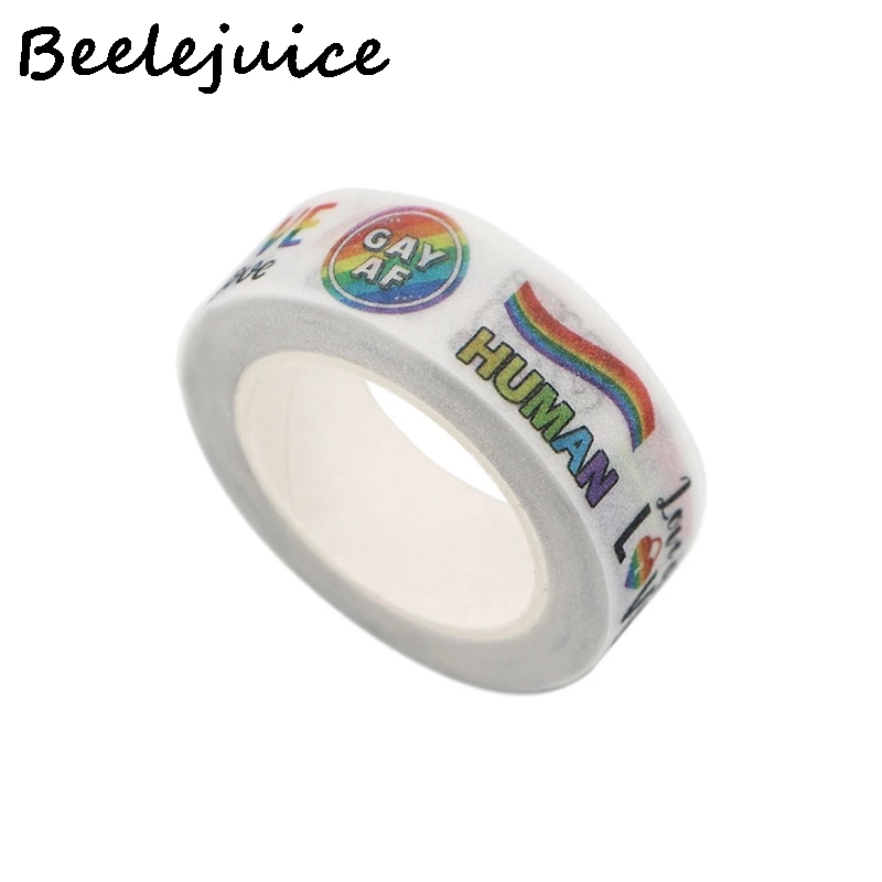 

24pcs Homosexual Rainbow Washi Tape DIY Scrapbooking Label Tape Office Student Stationery Gifts Stickers Decorations Kids Toys