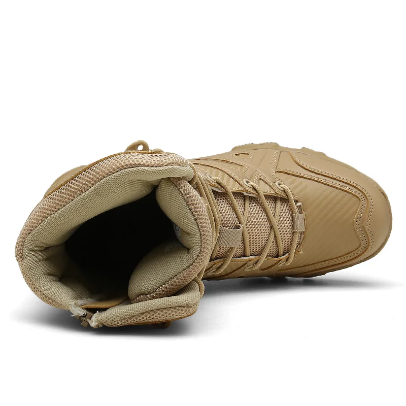 

Vancat Men High Quality Brand Military Leather Boots Special Force Tactical Desert Combat Men's Boots Outdoor Shoes Ankle Boots