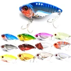 Wokotip 3D Eyes Metal Vib Lure 7101520g 3,644.65.1 см, тонущие вибрационные приманки, искусственная окуня, щука приманка на окуня с 4x крючками