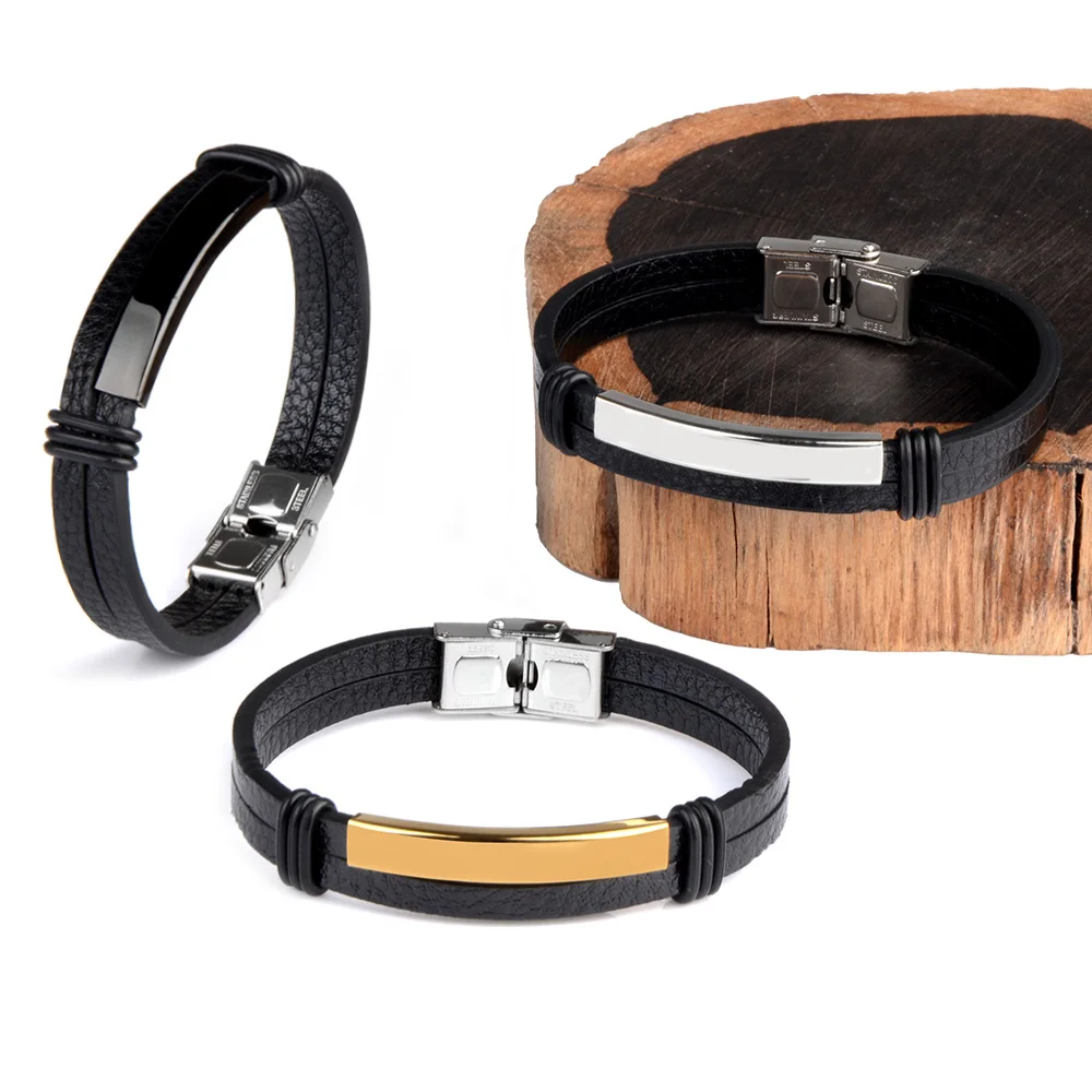 Браслет из натуральной кожи для мужчин стильные памятные браслеты ручной работы