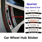 4 шт., алюминиевые автомобильные наклейки для Bmw Benz Audi Mitsubishi Nissan Toyota BYD