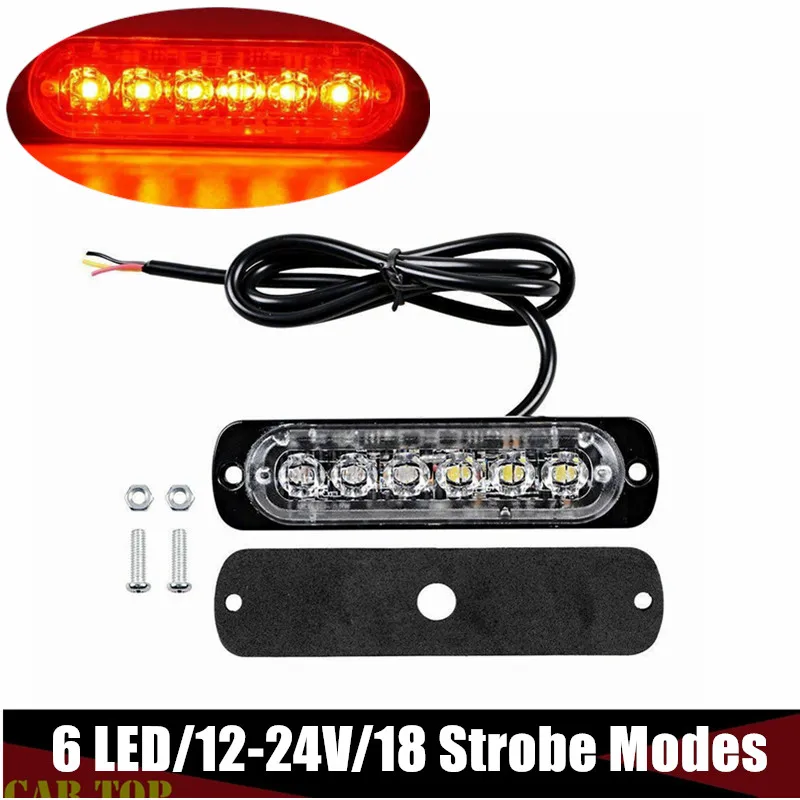 

6 лампочек, габаритные огни для прицепа, стробоскоп, боковой габаритный фонарь, мерцающий фонарь для грузовиков, 12 В/24 В, боковой маркер для грузовиков