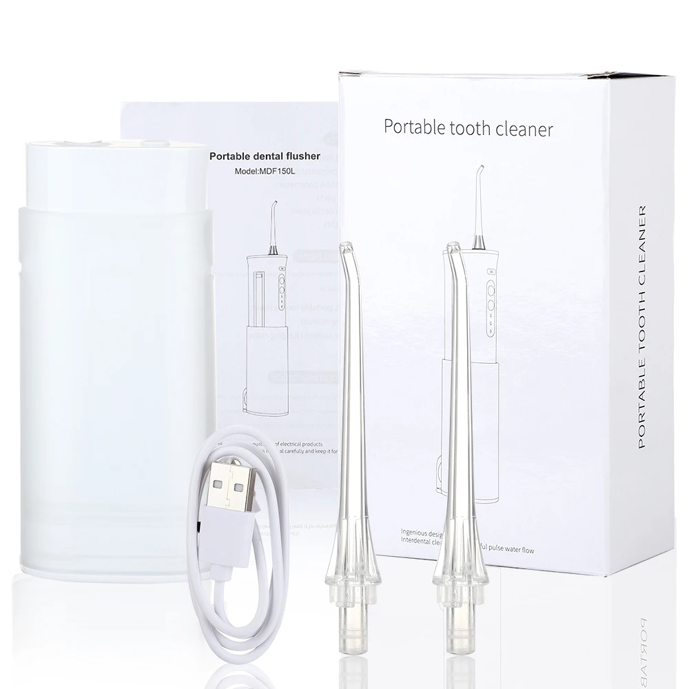 

Oral Irrigator Water Flosser Portable Dental Water Jet Water Tank Waterproof Teeth Cleaner USB Rechargeable