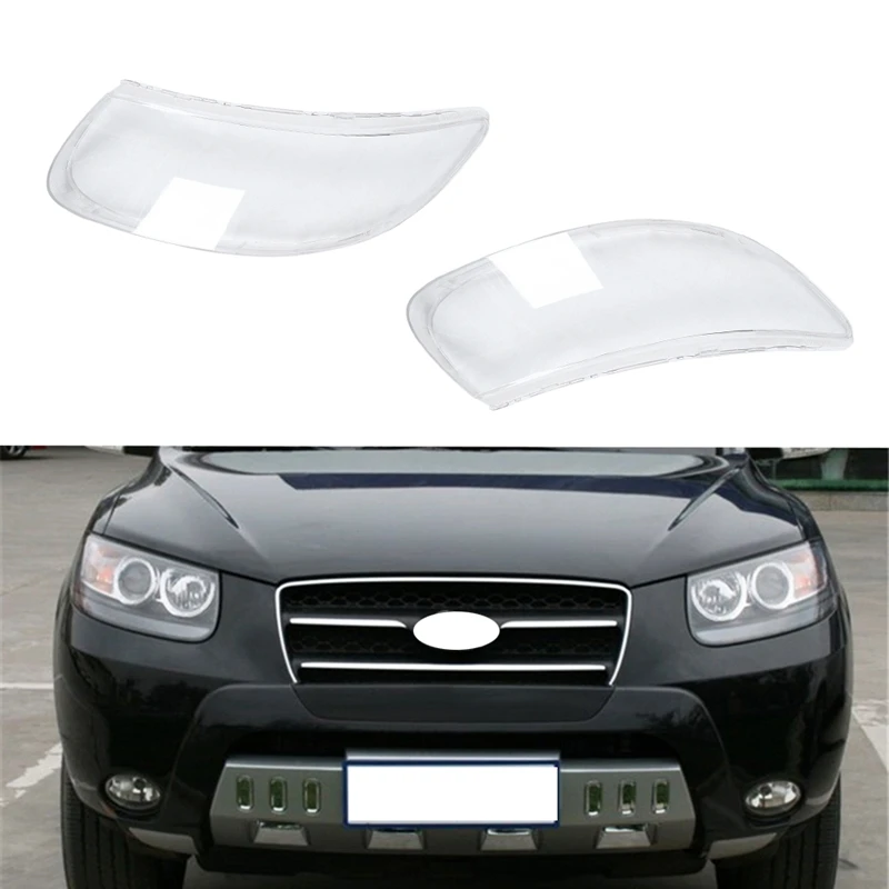 Прозрачная крышка объектива передняя фары автомобиля Замена для Hyundai Santa Fe 2008 2009