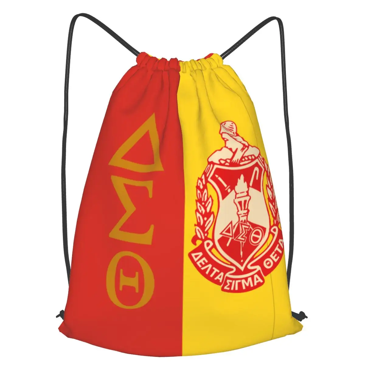 

Delta Sigma Theta Drawstring waterproof backpack, makeup backpack, fitness backpack, travel backpack. k shopping bag
