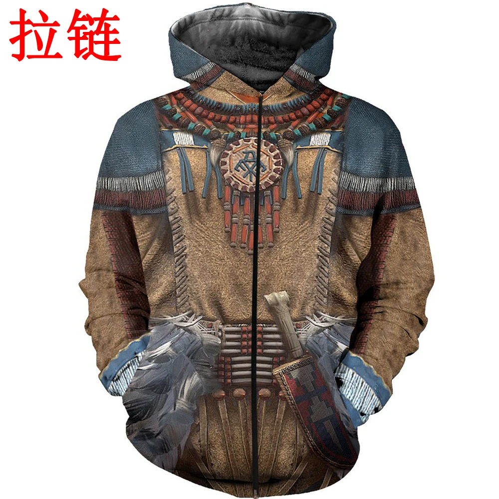 Модные мужские толстовки с капюшоном и 3D-принтом в стиле Харадзюку уличная