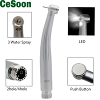 dental led high speed hand piece turbine fiber optic standard push button 3 water spray 24 holes e generator autoclave tools