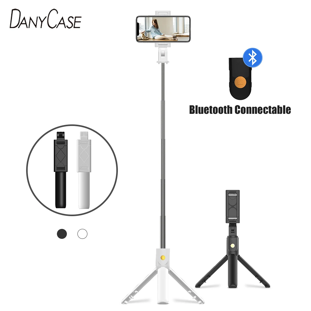 Беспроводная селфи палка 3 в 1 складной мини штатив с поддержкой Bluetooth расширяемый