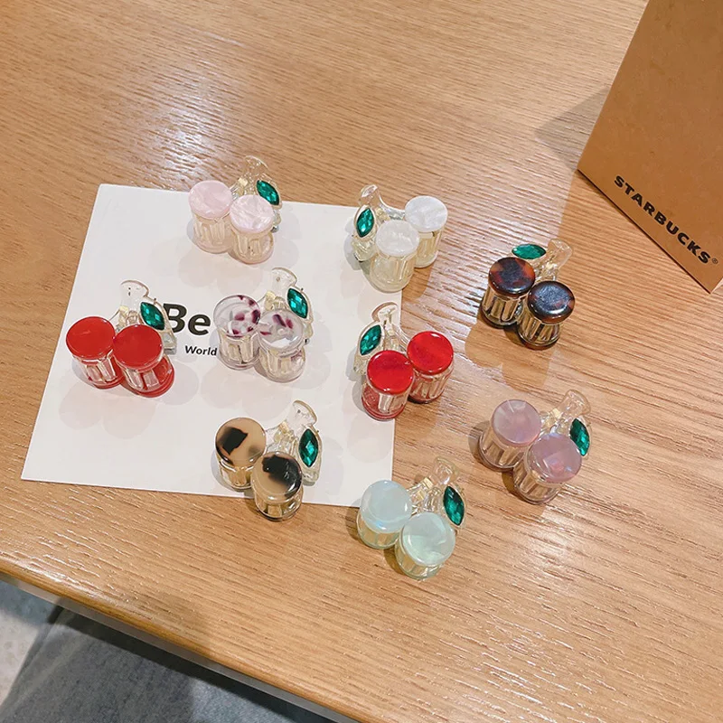 

1pc Lovely Small Cherry Hair Claw Clips for Women Girls Kids Children Hairpin Headband for Hair Washface Accessories Headwear