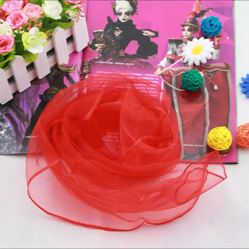 R9JD Kids Performance Dance Scarves Children Kindergarten Bright Candy Color Scarf Juggling Movement Props |