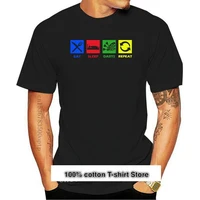 camiseta con estampado de dardos para hombre divertido de camiseta con dise%c3%b1o eat sleep darts camiseta de hip hop