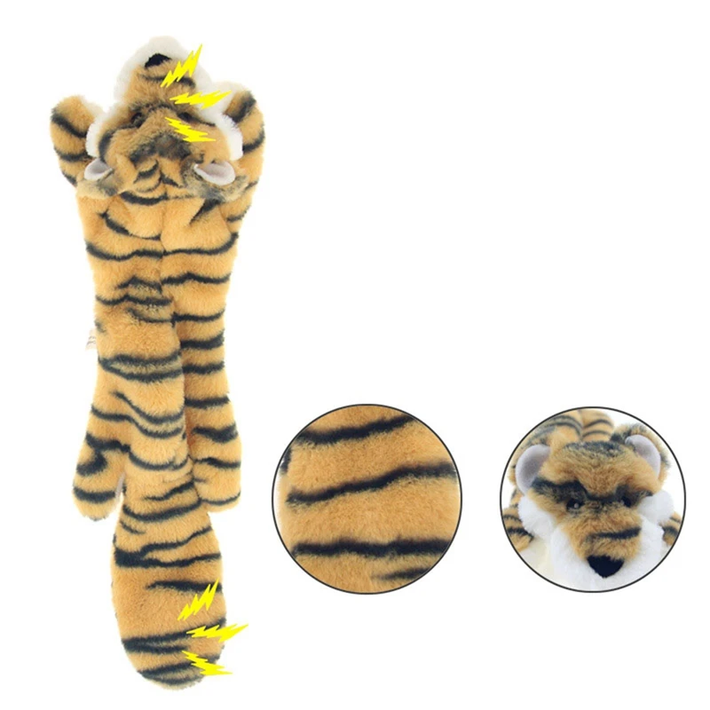 2019 Fun Squeaky Dogs Toys Gift Animal Shape Large Non Stuffed Rabbit Honking Squirrel for Chew Squeaker Dog Wolf TOP | Дом и сад