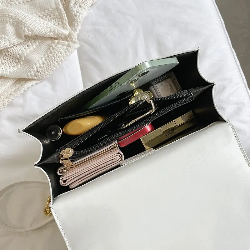 

Women Shoulder Bag 2021 Luxury Handbags Candy Color Blue Pink White Fashion Female V-Line Crossbody Bags Sac De Luxe Femme