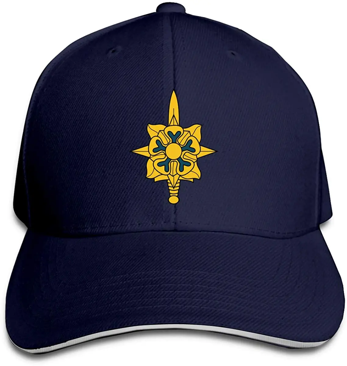 

USA Hats For Men US Army Military Intelligence Corps Insignia Adjustable Baseball Caps Vintage Sandwich Hatcustom Logo