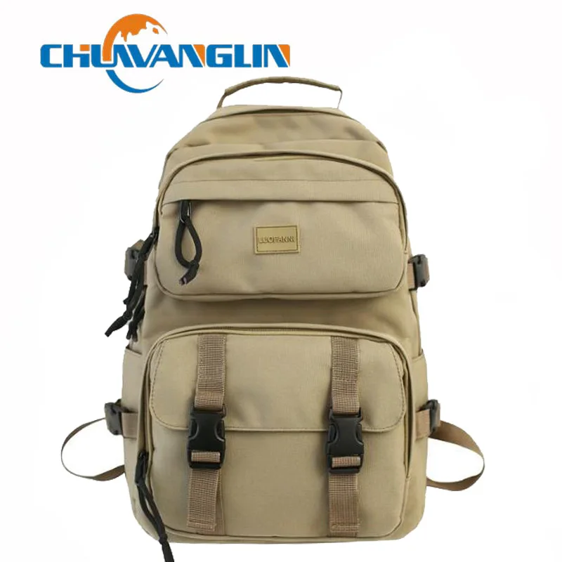 

Chuwanglin школьная сумка унисекс ноутбук рюкзаки для путешествий Mochila нейлон Для женщин рюкзак женский большой емкости Пряжка Рюкзак A80704