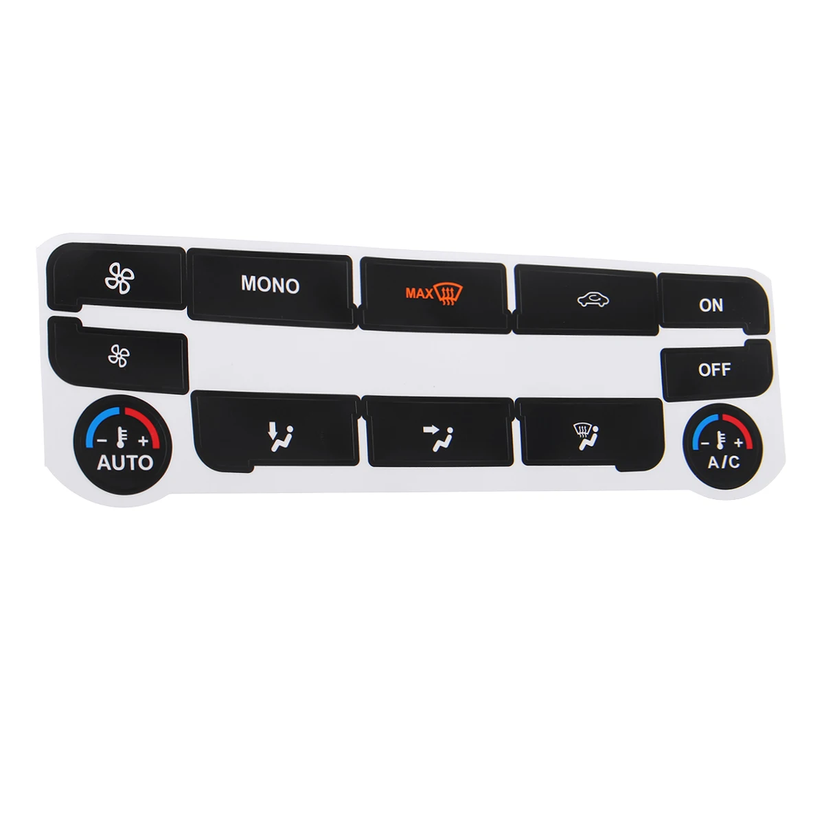 Черный/серебристый автомобильный Кондиционер AC Кнопка климат контроля Ремонт