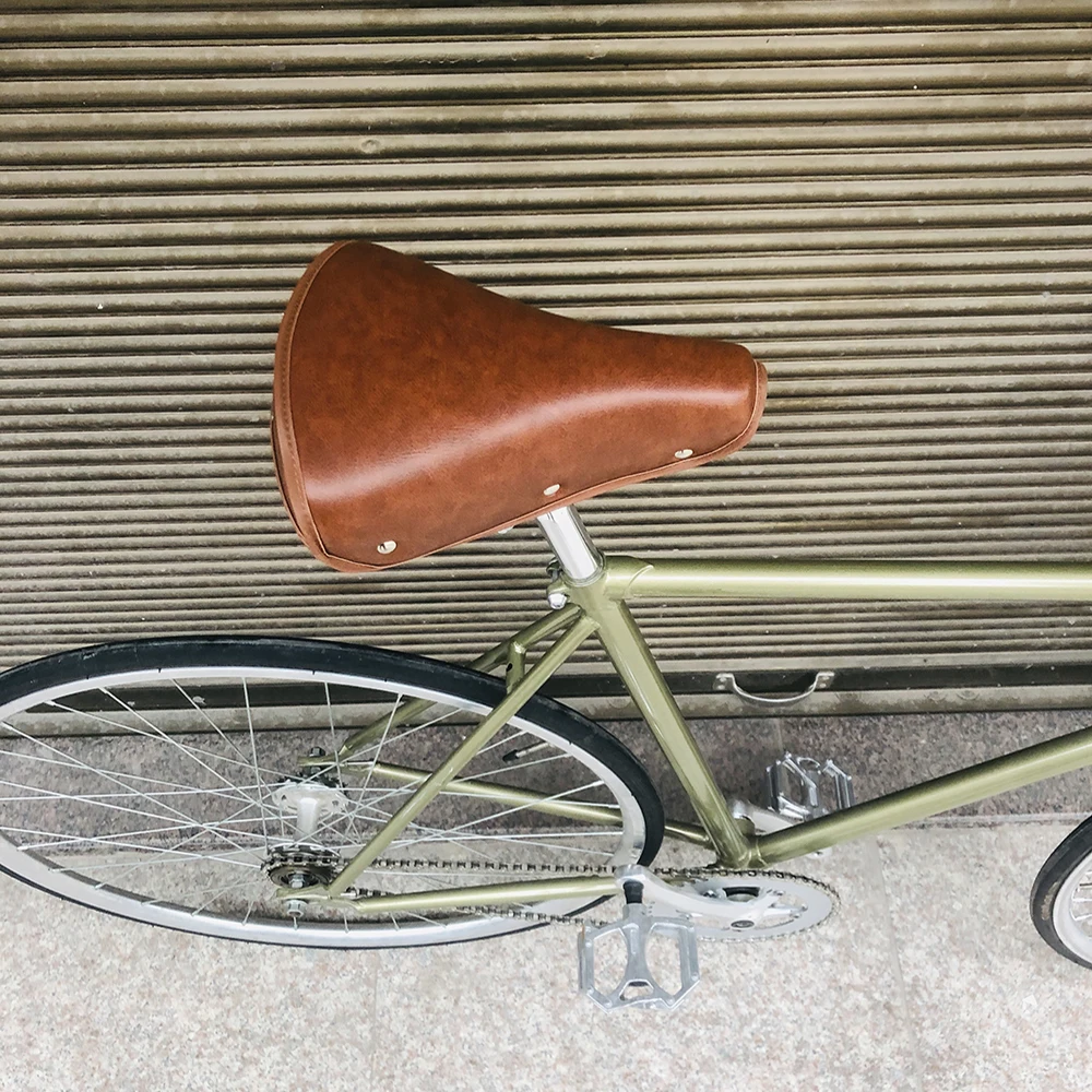 Ретро дорожный велосипед с золотой рамой 700C фиксированной передачей Велосипед