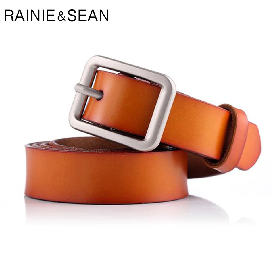 Рейни Шон белый женский ремень из натуральной коровьей кожи для брюк Женская