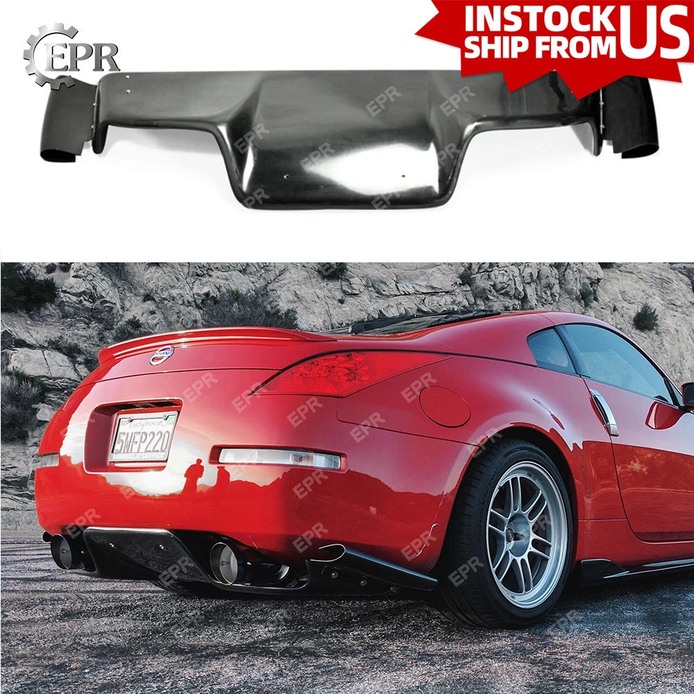 Задний диффузор из стекловолокна для Nissan 03 08 Z33 350z Infiniti G35 Coupe 2D JDM TS Style FRP 6 шт. (с