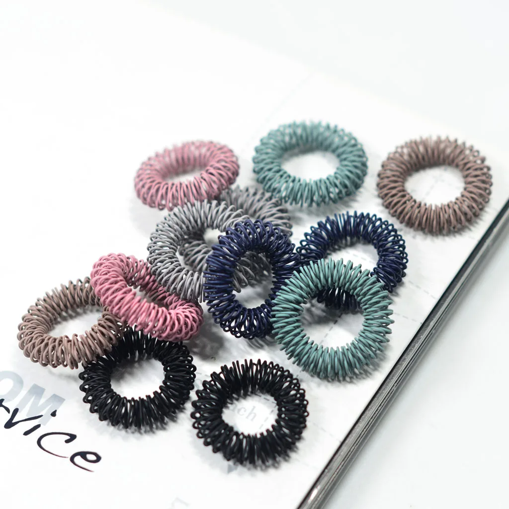 

12 Pieces 26mm Mixed Colors Iron Plated Spring Coils DIY Materials Bracelet