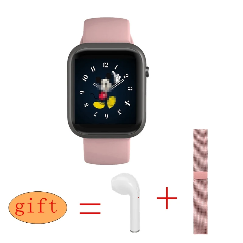 pink add h s Женские Водонепроницаемые Смарт-часы для не Apple, часы для IPhone, Xiaomi, монитор сердечного ритма, фитнес-трекер, Bluetooth, мужские умные часы - Цвет: pink add h s