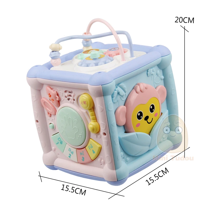 

Multifunctional Musical Toys Xylophone Toddler Baby Box Music Piano Activity Cube Geometric Blocks Sorting Educational Toys