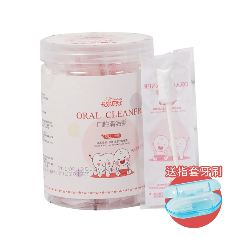 

30 шт./компл. стерильная марля для чистки полости рта у детей, уход за языка и зубами, одноразовая палочка для ухода за зубами, зубная щетка, са...