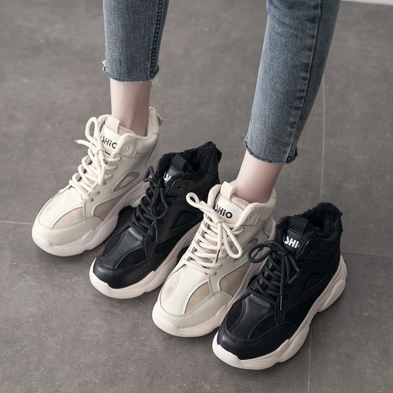 Женские кроссовки 2020 модная повседневная обувь женские удобные теплые на