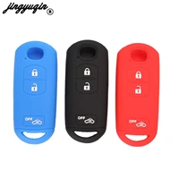 jingyuqin silicone car key cover fob case for mazda 3 5 6 8 cx5 cx7 cx9 m6 gt 2016 2017 remote key car stying with 4 buttons
