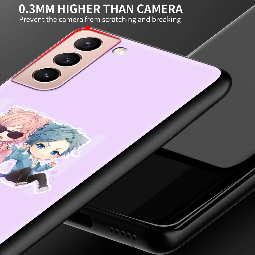 

Silicone Phone Case For Samsung Galaxy S20 FE S21 Ultra 5G S8 S9 S10 Plus Yarichin Club Bumper Shell Cover Coque Fundas