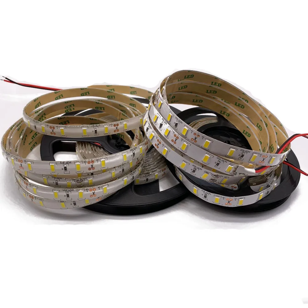 1/2/3/4/5M IP65 Водонепроницаемый Светодиодные ленты светильник 5630 SMD DC12V 60