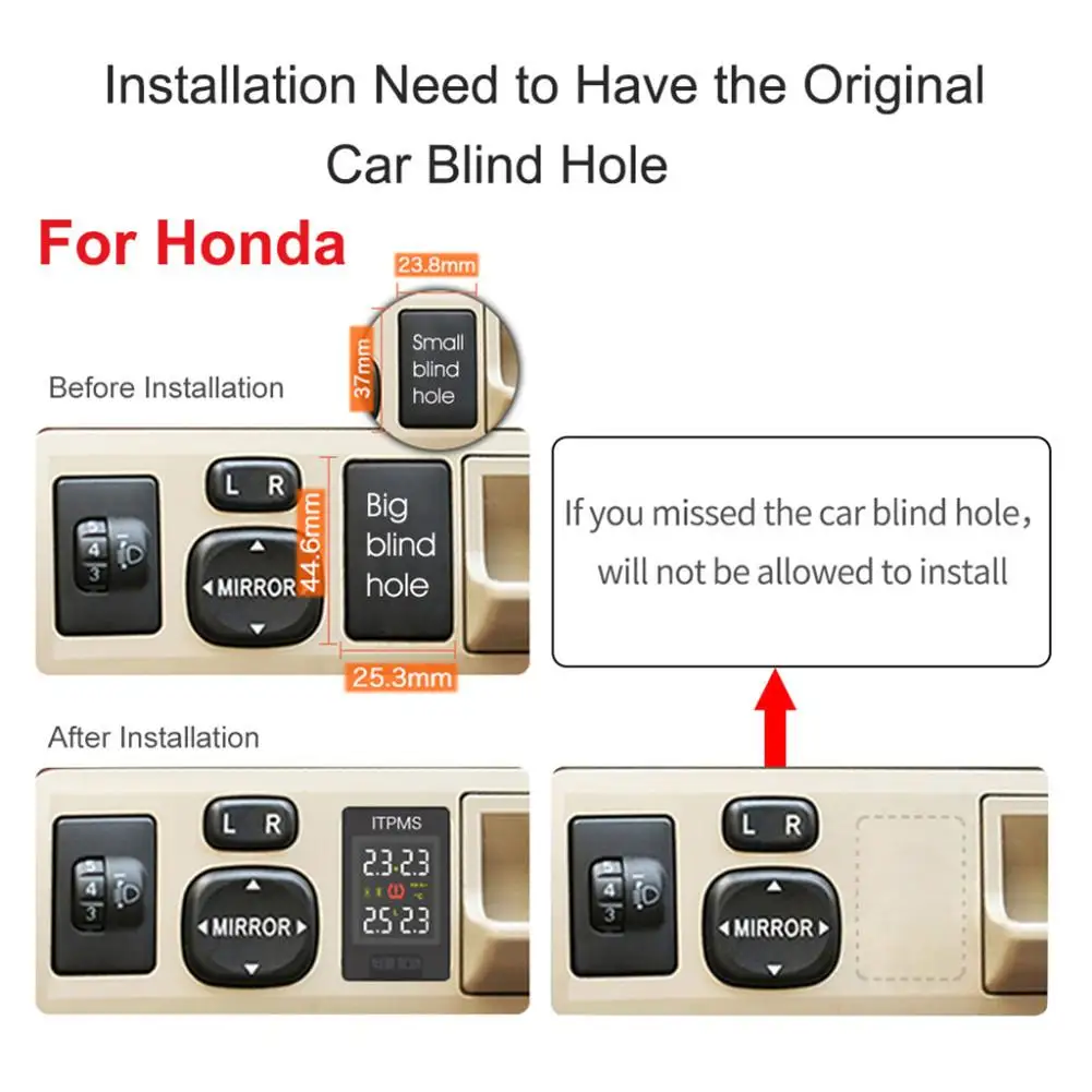 Автомобильный беспроводной TPMS система контроля давления в шинах встроенный