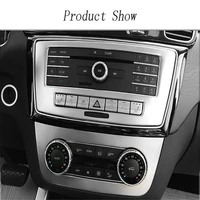 car styling air conditioning cd panel cover sticker trim for mercedes benz ml x166 gle coupe c292 gls vehicle auto accessories