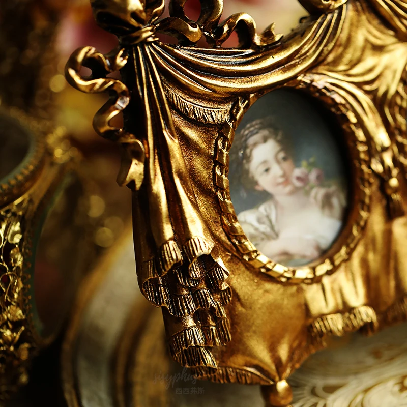 Ретро рамка с французским бантом декоративная фоторамка в европейском стиле |