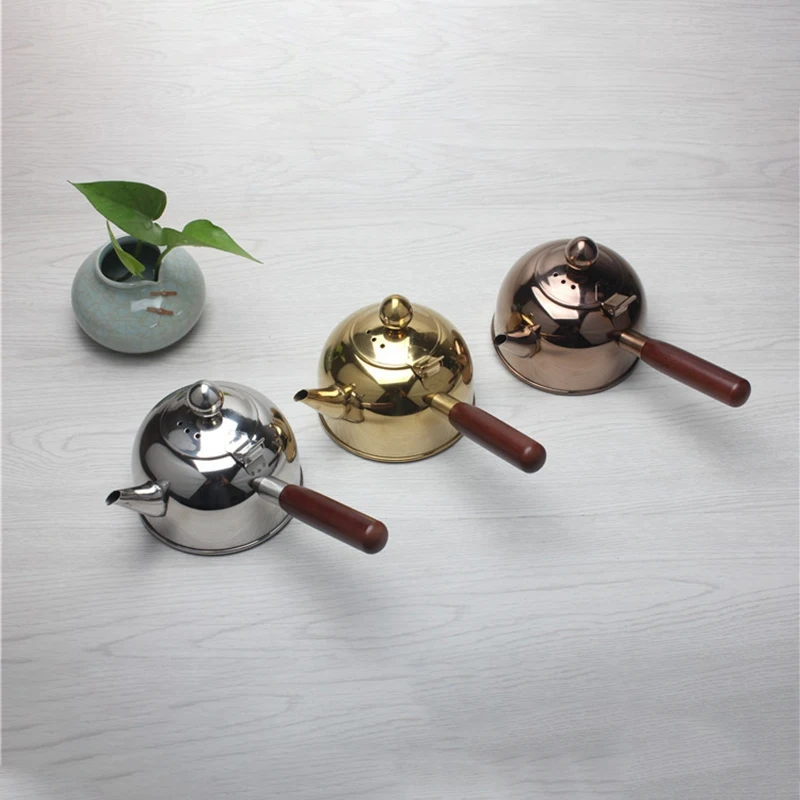 500 мл чайник с одной ручкой индукционный тудок маленький для кофе молока чая 304 из