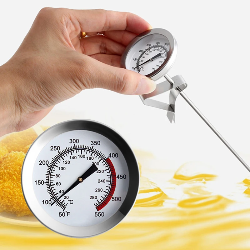 Термометр для жарки масла из нержавеющей стали 1 шт. Кухонный барбекю 20 ° 280 c| |
