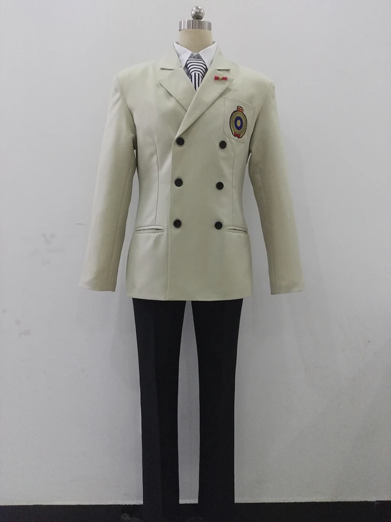 

Persona 5 Goro Akechi Cosplay Uniform Set P5 School Uniform Suit Anime Cosplay Costume Outfits Halloween Carnical Wig+Wig cap