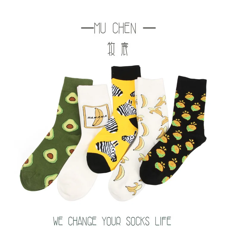 Модные уличные носки в стиле Харадзюку европейском и американском унисекс