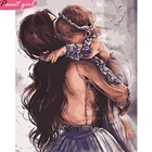 Набор для рисования по номерам на холсте Мама и дочка