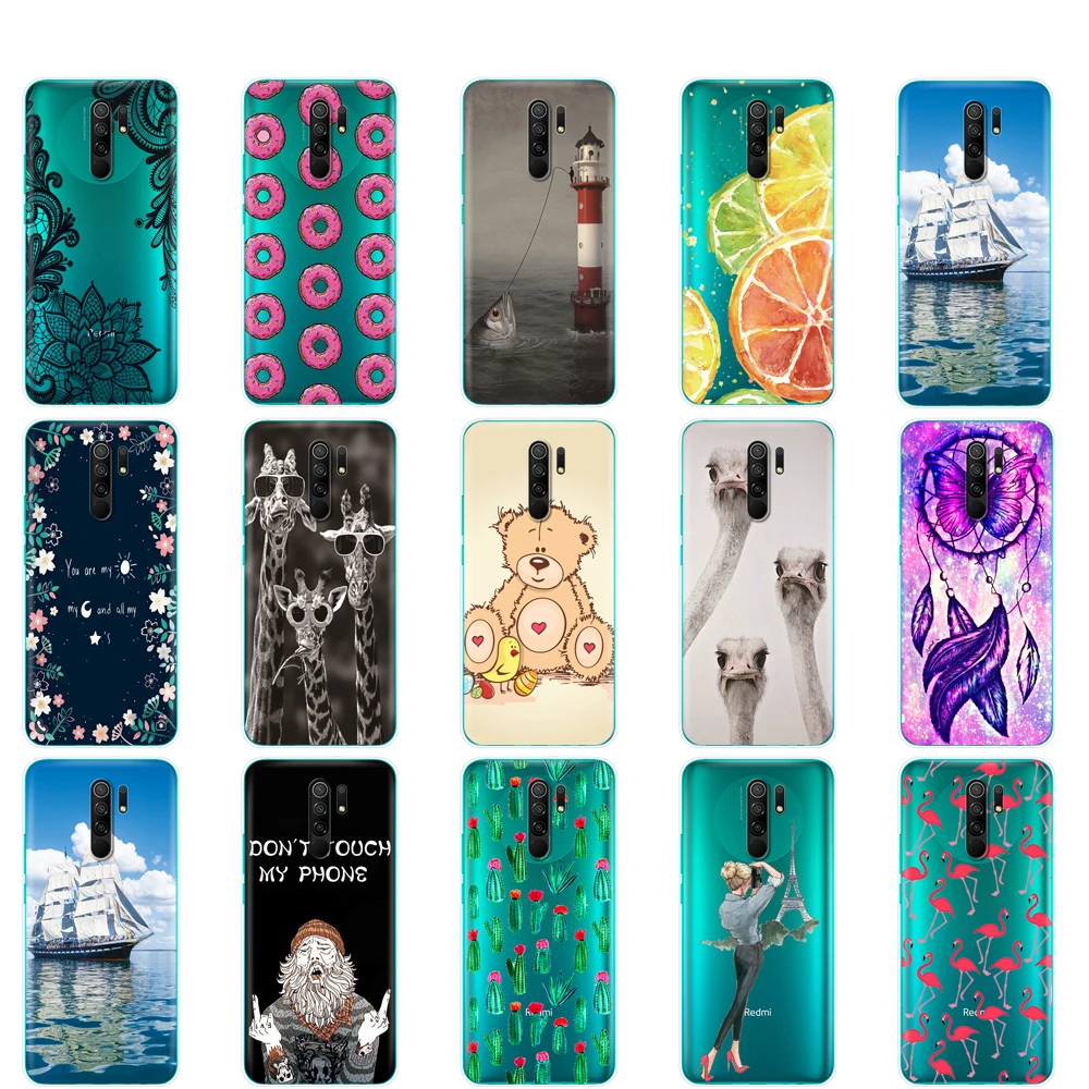 For xiaomi redmi 9 Case Silicon Back Cover Phone Case For redmi 9 Soft Case 6.53 inch etui coque shockproof Transparent fundas