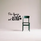 Для aspera ad Astra виниловые настенные наклейки в спальню, написанные в латинском цитате настенные наклейки для гостиной скандинавские украшения дома C172