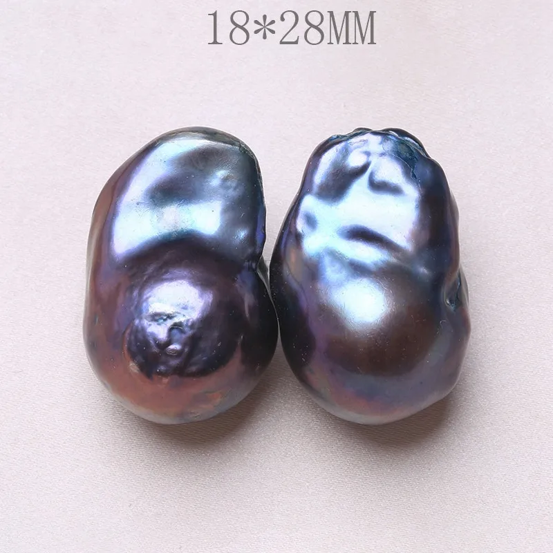 Длинные серьги подвески Baroqueonly 4A с черным павлиньим натуральным жемчугом для